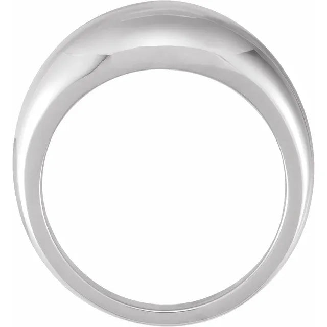 Continuum Sterling Silver 10 mm Dome Ring