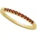 14K Yellow Natural Mozambique Garnet Stackable Ring