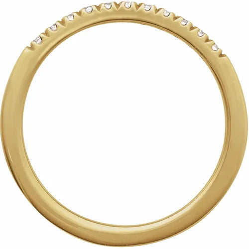 14K Yellow 1/6 CTW Diamond (April) Stackable Ring